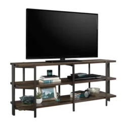 North Avenue TV Stand For TVs Up To 54" Smoked Brown - Sauder -Baxton Studio Sale Shop GUEST 536d9024 cd90 4a80 bbd0 6700ac1fee92