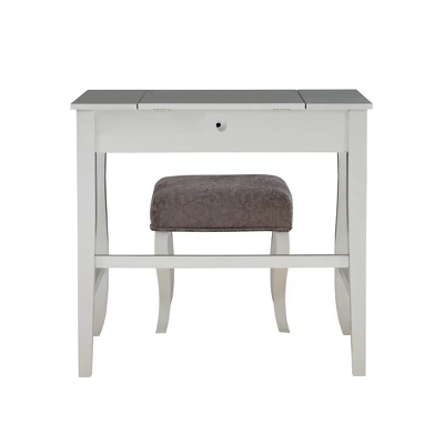 Harper Vanity Set Silver - Linon 7 Harper Vanity Set Silver - Linon - Image 7