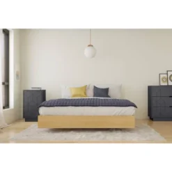 2pc Cameo Bedroom Set Natural Maple/Charcoal - Nexera 7 2pc Cameo Bedroom Set Natural Maple/Charcoal - Nexera -Baxton Studio Sale Shop GUEST 5435ff65 078b 41c9 92a4 999d9791838f
