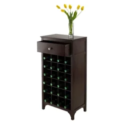 Ancona 24 Bottles Drawer Wine Cabinet Wood/Coffee - Winsome -Baxton Studio Sale Shop GUEST 545e446c 26df 4428 acb3 190e871abc8d