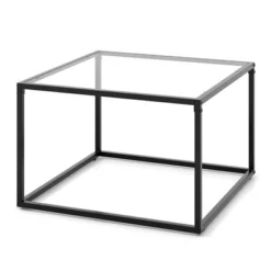 Tangkula Glass Coffee Table 27.5 Inch Modern Square Metal Frame Living Room Transparent 18 Tangkula Glass Coffee Table 27.5 Inch Modern Square Metal Frame Living Room Transparent -Baxton Studio Sale Shop GUEST 5473e5d3 3d1e 40c6 ab68 3638105465a7