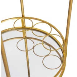 Round Metal Bar Cart Gold - Linon -Baxton Studio Sale Shop GUEST 54a81f07 6d98 4cf3 a42b cabc4678a0a3