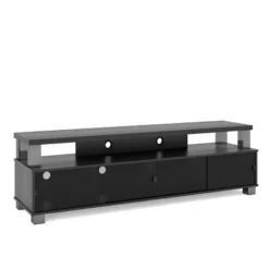 Bromley 2 Tier Ravenwood TV Stand For TVs Up To 80" Black - Sonax -Baxton Studio Sale Shop GUEST 54a992cd f115 4842 94ff b2dac851a0d6