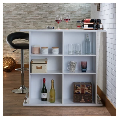 Pub Bar Height Table White - Acme Furniture 2 Pub Bar Height Table White - Acme Furniture - Image 2