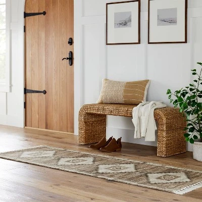 Shiffer Waterfall Woven Bench - Threshold™ Designed With Studio McGee 1 Shiffer Waterfall Woven Bench - Threshold™ Designed With Studio McGee