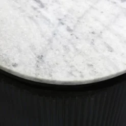 Granite Top And Metal Legs Racetrack Sideboard Cabinet White/Charcoal - StyleCraft -Baxton Studio Sale Shop GUEST 557d9198 f8d7 417c b6c1 7eda44c82e7a