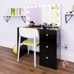 Elvira Lighted Makeup Vanity - Boahaus -Baxton Studio Sale Shop GUEST 55909436 56ff 4d2b 9770 0e40056503de