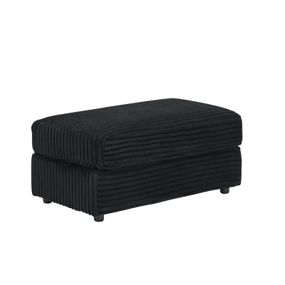 CAVINAS Accent Chair With Ottoman Corduroy Upholstered Sofa Chair With Pillows And Cup Holder Comfy Chairs Set For Living Room, Bedroom, Office 4 CAVINAS Accent Chair With Ottoman Corduroy Upholstered Sofa Chair With Pillows And Cup Holder Comfy Chairs Set For Living Room, Bedroom, Office - Image 4