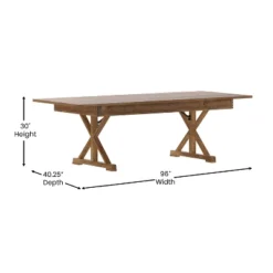 Merrick Lane 8' X 40" Rectangular Antique Rustic Solid Pine Foldable Dining Table With Crisscross Legs 21 Merrick Lane 8' X 40" Rectangular Antique Rustic Solid Pine Foldable Dining Table With Crisscross Legs -Baxton Studio Sale Shop GUEST 55fed57a 2443 416c 9379 966faf846a67