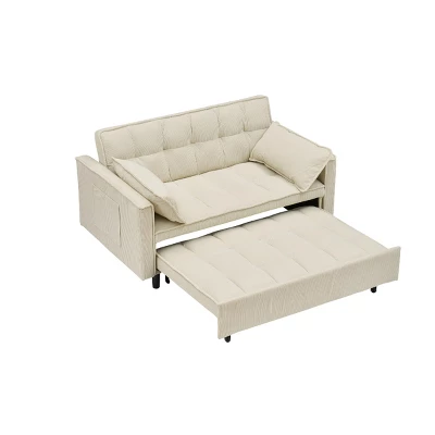 Sleeper Sofa,Modern Sleeper Sofa With Pockets And Two Pillows,Pull-Out Sofa Bed,Upholstered Sofa,Sofa Couch For Living Room-Cuddlewood 4 Sleeper Sofa,Modern Sleeper Sofa With Pockets And Two Pillows,Pull-Out Sofa Bed,Upholstered Sofa,Sofa Couch For Living Room-Cuddlewood - Image 4