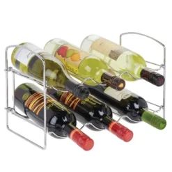 MDesign Collapsible Metal Water Bottle, Wine Rack Holder -Baxton Studio Sale Shop GUEST 56ca28b9 d1e8 4ff4 b401 0b0786d853a4