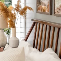 Boho Solid Wood Spindle Platform Bed - Saracina Home -Baxton Studio Sale Shop GUEST 56d06391 618a 4987 81f4 c67d43671300