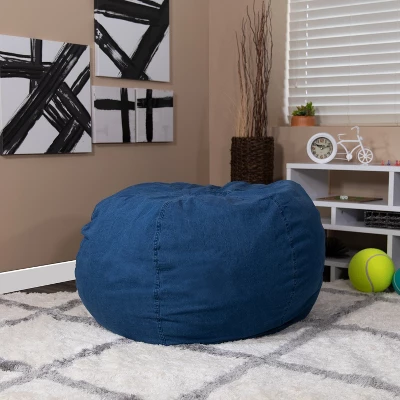 Flash Furniture Oversized Bean Bag Chair For Kids And Adults 1 Flash Furniture Oversized Bean Bag Chair For Kids And Adults