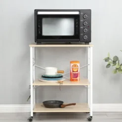 Somdot Baker's Rack Kitchen Utility Storage Microwave Stand 7 Somdot Baker's Rack Kitchen Utility Storage Microwave Stand -Baxton Studio Sale Shop GUEST 579ed619 c9e7 44f4 ad62 a6b385660f21