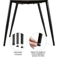 Yaheetech Set Of 2 Dining Kitchen Chairs With Backrest For Kitchen, Gray -Baxton Studio Sale Shop GUEST 585f2570 165e 4162 8e1d 05e5fe152ac3