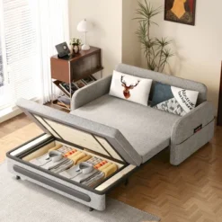 Luck Live Adjustable Sleeper Chair Pullout Sofa Bed With Modern Linen Fabric For Living Room 31 Luck Live Adjustable Sleeper Chair Pullout Sofa Bed With Modern Linen Fabric For Living Room -Baxton Studio Sale Shop GUEST 58b8f007 ee17 40b7 b078 1b7a45d661a4