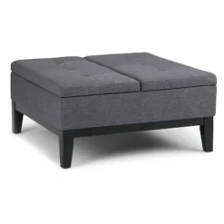 Lancaster Square Coffee Table Storage Ottoman - WyndenHall -Baxton Studio Sale Shop GUEST 592053f5 ca07 40f2 88e5 976c3de8fb37