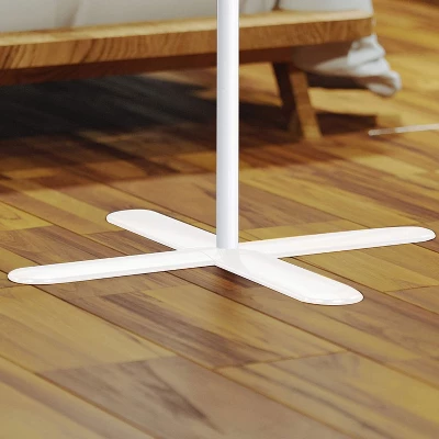 RoomDividersNow End2End Portable Alloy Steel Freestanding Stand, White 3 RoomDividersNow End2End Portable Alloy Steel Freestanding Stand, White - Image 3