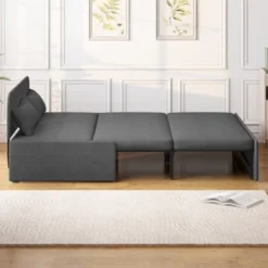 Mjkone Queen Size Pull Out Sofa Bed, 2-in-1 Modern Pull Out Linen Sleeper Sofa Couch -Baxton Studio Sale Shop GUEST 596e1a7d bb7a 4d9a 82cf 5edf09c163bc