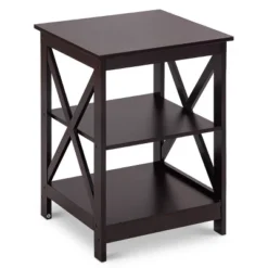 Costway 3-Tier Nightstand End Table Storage Display Shelf Living Room Furniture Espresso NEW 11 Costway 3-Tier Nightstand End Table Storage Display Shelf Living Room Furniture Espresso NEW -Baxton Studio Sale Shop GUEST 5a72ea33 06a4 48c9 897a 6174a7760577