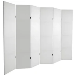 6 Ft. Tall DIY Canvas Room Divider 6 Panel - Oriental Furniture