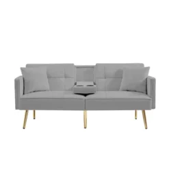 NicBex 69.2 Inch Velvet Futon Sofa Bed With 2 Hidden Cup Holders And 2 Pillows For Living Room,Office,Apartment 11 NicBex 69.2 Inch Velvet Futon Sofa Bed With 2 Hidden Cup Holders And 2 Pillows For Living Room,Office,Apartment -Baxton Studio Sale Shop GUEST 5ab9f4a9 f4f5 4a49 a54a 1fa456b8ed00