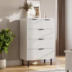 3 Drawers Dresser, Wide Wood Chest Of Drawers, Modern Storage Dresser Chest Of Drawers Organizer With Metal Legs -Baxton Studio Sale Shop GUEST 5adbe874 575a 4f0f 9e46 f5b63a4b1d87