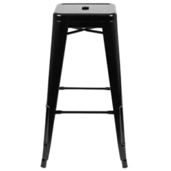 Flash Furniture 30" High Metal Indoor Bar Stool - Stackable Set Of 4 -Baxton Studio Sale Shop GUEST 5b044970 ca21 4cf3 b970 cf28cda56105