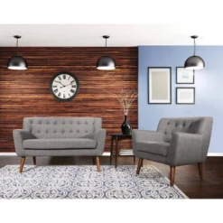 Mill Lane Loveseat With Coffee Legs - OSP Home Furnishings -Baxton Studio Sale Shop GUEST 5b0ce391 3b7f 4f92 9a3d 2a67c0779737