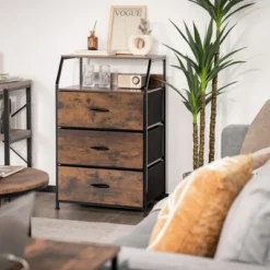 Costway 3 Drawer Dresser W/Top Shelf Storage Tower Cabinet For Bedroom Hallway Nursery 11 Costway 3 Drawer Dresser W/Top Shelf Storage Tower Cabinet For Bedroom Hallway Nursery -Baxton Studio Sale Shop GUEST 5b50486d 4e84 4053 845c 845562ee2cce