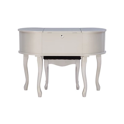 Paloma Vanity Set Silver - Linon 8 Paloma Vanity Set Silver - Linon - Image 8