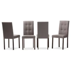 Baxton Studio Set Of 4 Andrew Modern And Contemporary Fabric Upholstered Grid-tufting Dining Chair 5 Baxton Studio Set Of 4 Andrew Modern And Contemporary Fabric Upholstered Grid-tufting Dining Chair -Baxton Studio Sale Shop GUEST 5c7d6327 90b4 443e b0fe dfd811a333d8 1