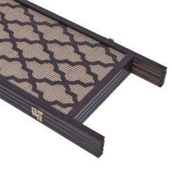 Legacy Decor Screen Room Divider Rattan Cane Webbing Insert With Decorative Cut Outs