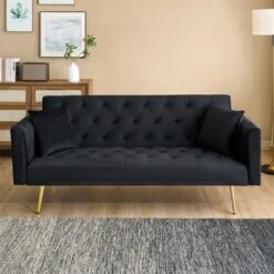Sapphtopaz 71 Inch Convertible Loveseat Sofa Modern 2-Seat Velvet Upholstered Sleeper Sofa Couch Adjustable Sofa Bed For Living Room,Bedroom -Baxton Studio Sale Shop GUEST 5d1c9ecd a572 420e bd69 ee8027e7589c
