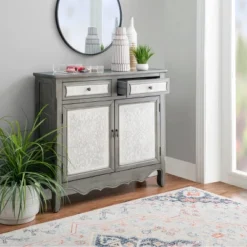 Duncan Cabinet Console Table - Powell -Baxton Studio Sale Shop GUEST 5d75a045 e196 45f5 9e74 3efdedd5cf83