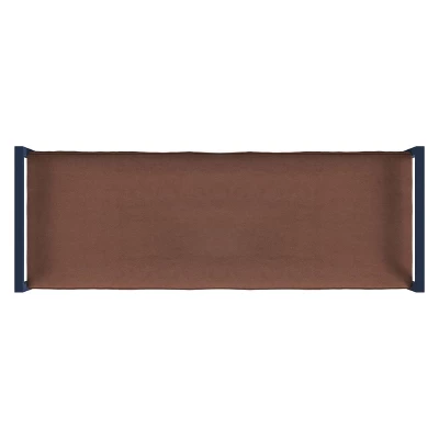Modern Meta Bench Spice Velvet - HomePop 3 Modern Meta Bench Spice Velvet - HomePop - Image 3