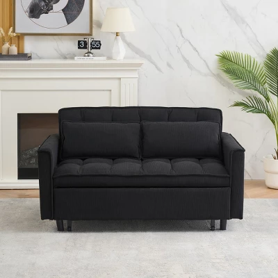 Sleeper Sofa,Modern Sleeper Sofa With Pockets And Two Pillows,Pull-Out Sofa Bed,Upholstered Sofa,Sofa Couch For Living Room-Cuddlewood 8 Sleeper Sofa,Modern Sleeper Sofa With Pockets And Two Pillows,Pull-Out Sofa Bed,Upholstered Sofa,Sofa Couch For Living Room-Cuddlewood - Image 8