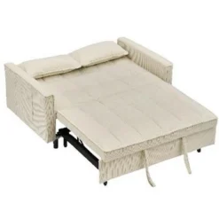 CAVINAS Futon Sofa Couch Pullout Bed, 3 In 1 Convertible Sleeper Sofa Bed, Loveseat Sofa, Couches For Living Room With Backrest, Toss Pillow, Pocket -Baxton Studio Sale Shop GUEST 5d8aa636 fb43 4503 8c6b 687cb46c6ed2