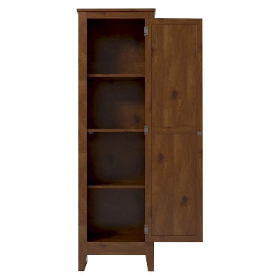 Hagar Single Door Storage Pantry Cabinet Pine - Room And Joy 1 Hagar Single Door Storage Pantry Cabinet Pine - Room And Joy