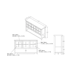 3pc Torrey TV Stand And Media Tower Set Black - HOMES: Inside + Out -Baxton Studio Sale Shop GUEST 5fc0e92d 0226 4fc2 8254 f2c81e7e56c9