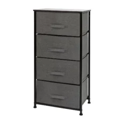 Flash Furniture 4 Drawer Wood Top Cast Iron Frame Vertical Storage Dresser With Easy Pull Fabric Drawers -Baxton Studio Sale Shop GUEST 605436fc 02cf 457f b08d 929250c8b325