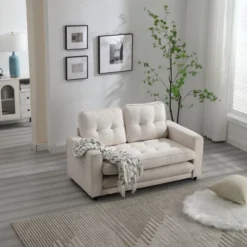 CAVINAS Futon Sofa Bed, Modern Pull Out Couch, Space Saving Loveseat Sofa, Convertible Sofa Bed For Living Room, Bedroom 11 CAVINAS Futon Sofa Bed, Modern Pull Out Couch, Space Saving Loveseat Sofa, Convertible Sofa Bed For Living Room, Bedroom -Baxton Studio Sale Shop GUEST 606fcdbf a849 437d 9bd8 28b064205dfb