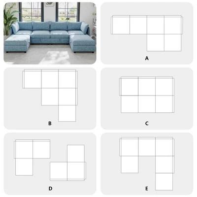 Christopher Knight Home Alvis Modular Chenille Storage U-Sofa 2 Christopher Knight Home Alvis Modular Chenille Storage U-Sofa - Image 2