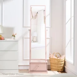 Best Choice Products 360 Swivel Standing Mirrored Jewelry Cabinet, LED-Lit Makeup Organizer W/ Mirror -Baxton Studio Sale Shop GUEST 60f8491a eaf4 482a 954e 780f7d34aa3b