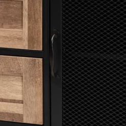 Connell Two-Tone Wood And Metal Sideboard Buffet Natural Brown/Black - Baxton Studio -Baxton Studio Sale Shop GUEST 61459928 03aa 4070 b404 060b80275cdd