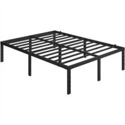 Yaheetech Metal Platform Bed Frame With Heavy Duty Steel Slat Support And Underbed Storage Space
