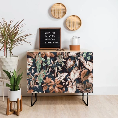 Marta Barragan Camarasa Lush Vintage Dark Jungle Credenza - Deny Designs 2 Marta Barragan Camarasa Lush Vintage Dark Jungle Credenza - Deny Designs - Image 2