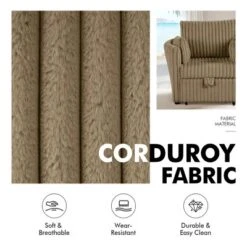 CLIHOME 58" Chenille Plush Sleeper Sofa Bed For 3-seat Sofa Pullout Sleeper Sofa Couches With 2 Pillows For Living Room, Corduroy 13 CLIHOME 58" Chenille Plush Sleeper Sofa Bed For 3-seat Sofa Pullout Sleeper Sofa Couches With 2 Pillows For Living Room, Corduroy -Baxton Studio Sale Shop GUEST 61ea25a9 841a 42e7 9e1d 33ee2c81b63a