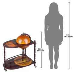 Design Toscano Old World Extended Shelf Italian Replica Globe Bar Cart -Baxton Studio Sale Shop GUEST 61f89fd2 e101 4ea5 ac99 b0f448383b89