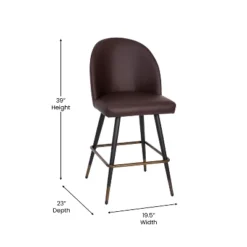 Flash Furniture Lyla Set Of 2 Commercial Modern Armless Counter Stools With Contoured Backrests, Steel Frames And Footrests-Set Of 2 -Baxton Studio Sale Shop GUEST 62437e9c a939 4cde 9f23 ea6445d28ca5